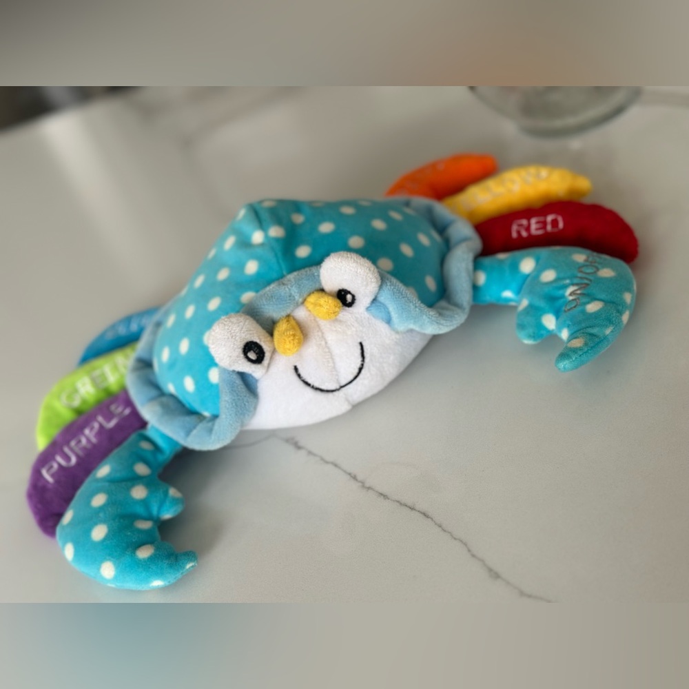 Learn Your Colors Crab talking light up Baby blue plush Stuffed Animal
Nat Jules